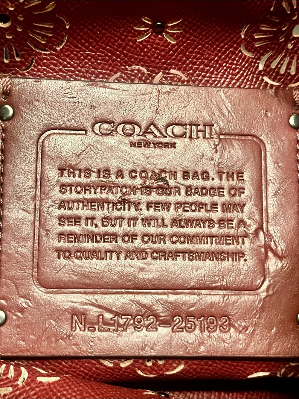 COACH L1792-25193 suede Bucket Bag with Cut Out Tea Rose in blush pink - Picture 8 of 12